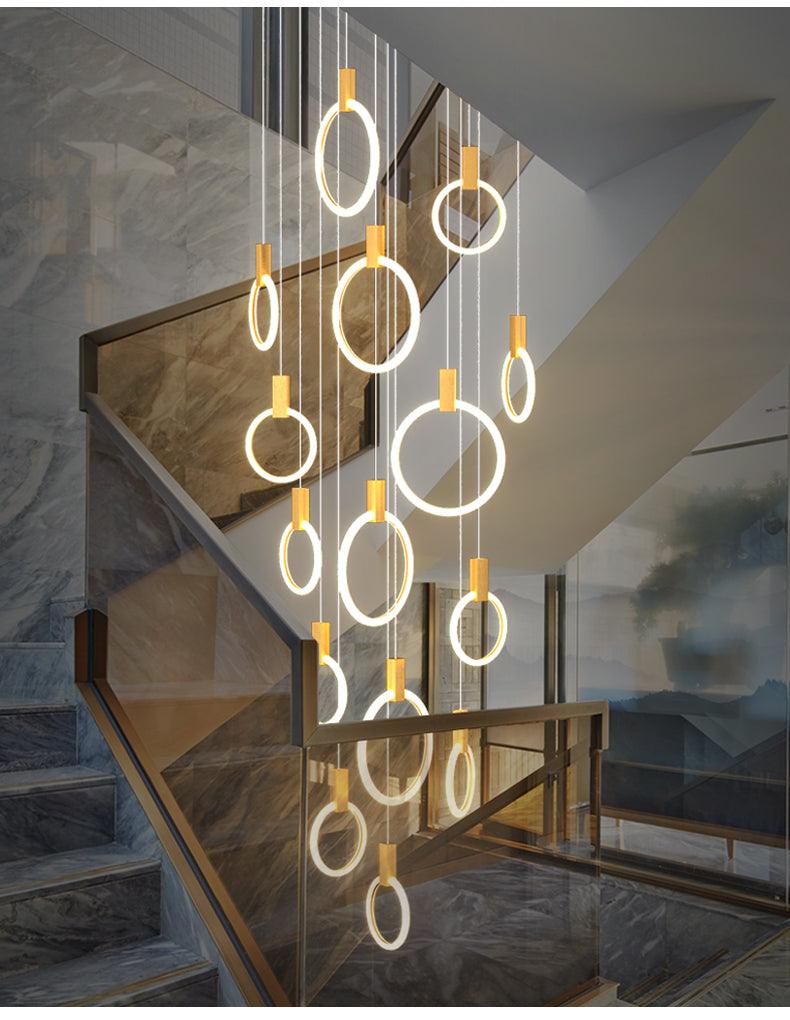 Iron Acrylic Ring Chandelier Iron Acrylic Ring Chandelier