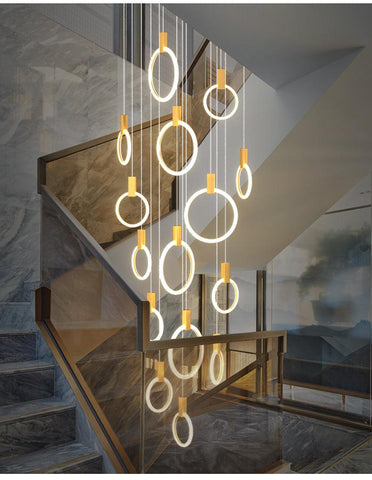 Iron Acrylic Ring Chandelier Iron Acrylic Ring Chandelier
