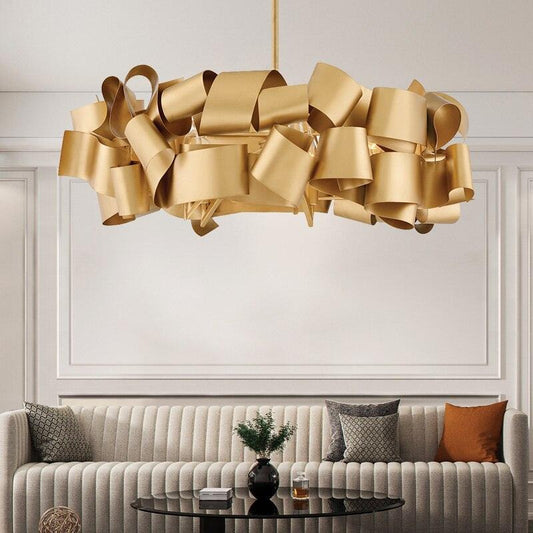 Irregular Iron Chandelier