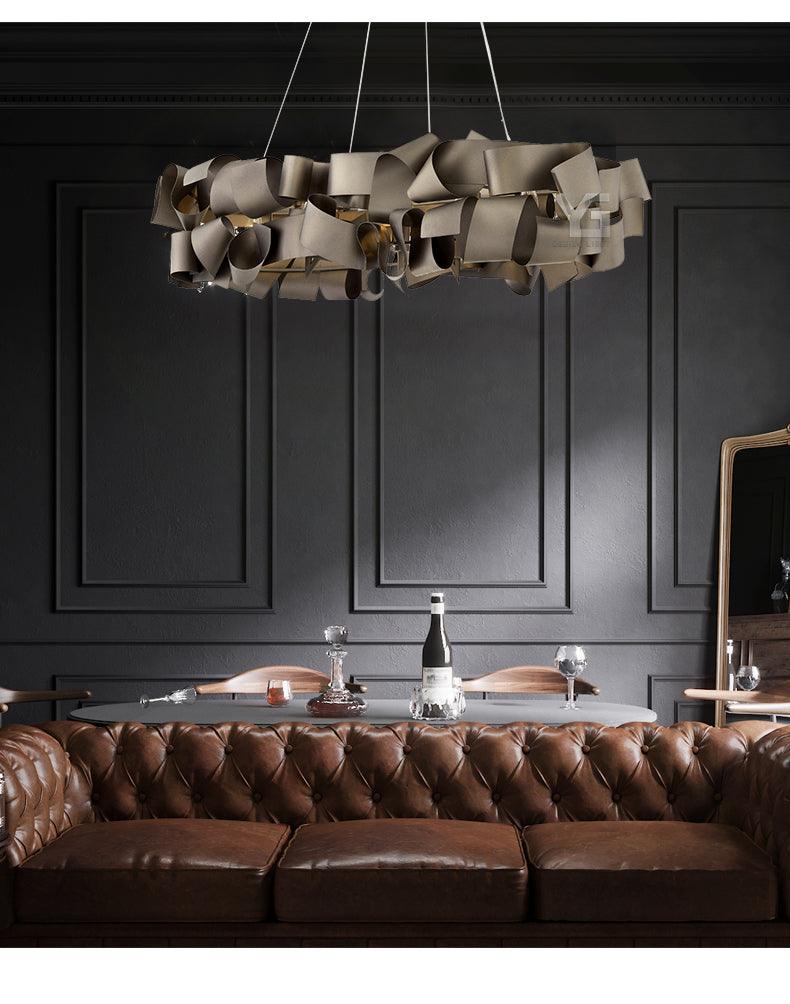 Irregular Iron Chandelier