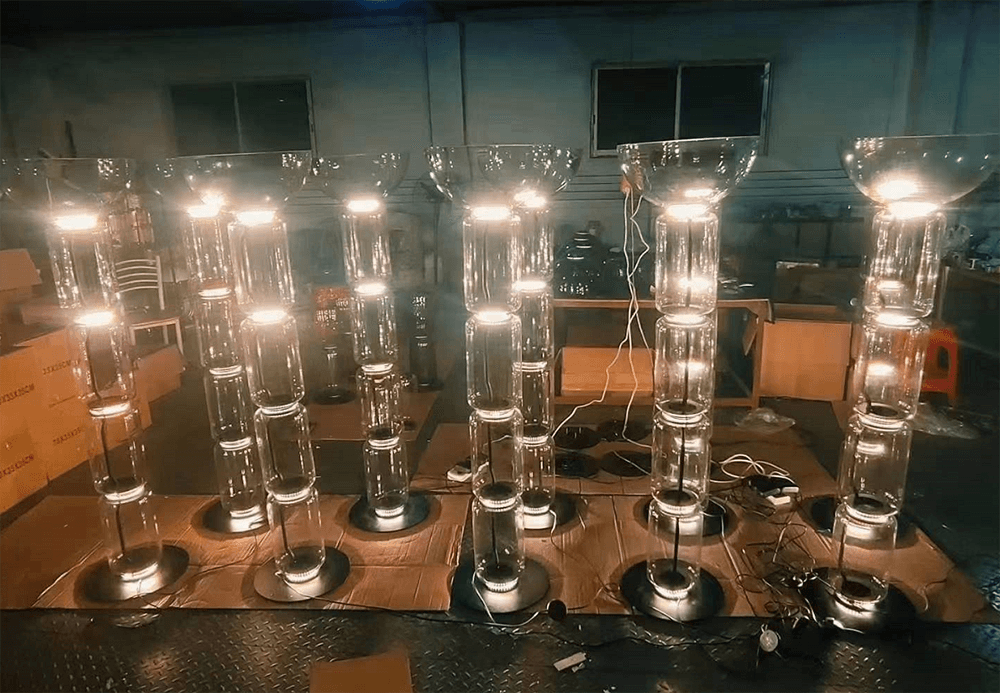 Glass Minimalist Floor Lamps