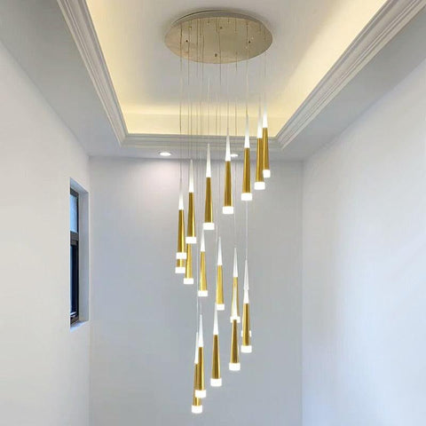 LED Rain Staircase Chandelier LED Rain Staircase Chandelier