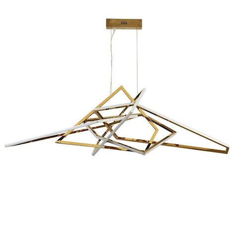 Stainless Steel Geometric Chandelier Stainless Steel Geometric Chandelier