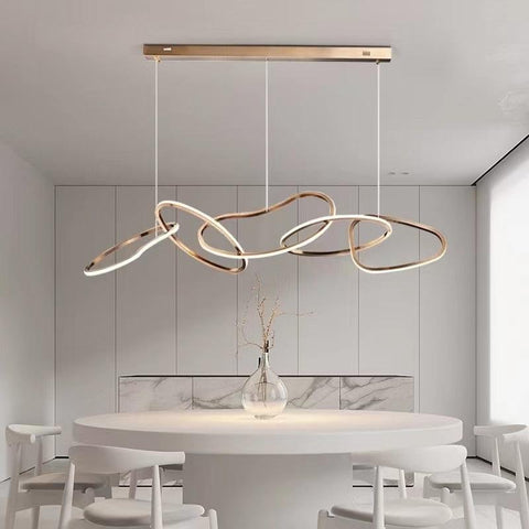 Stainless Steel Geometric Chandelier Stainless Steel Geometric Chandelier
