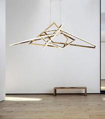 Stainless Steel Geometric Chandelier