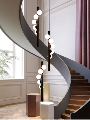 LED Stairs Sphere Pendant Lamps LED Stairs Sphere Pendant Lamps