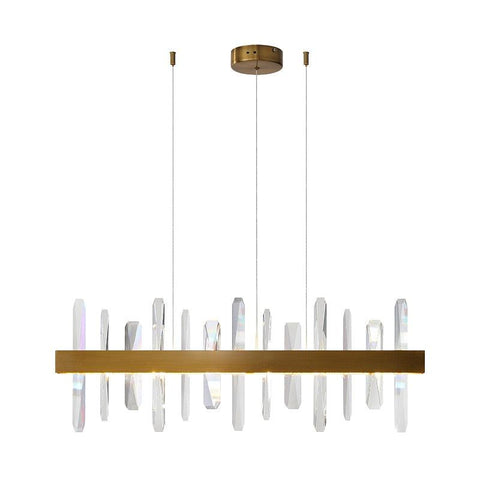 Linear Crystal Pendant Lamps Linear Crystal Pendant Lamps