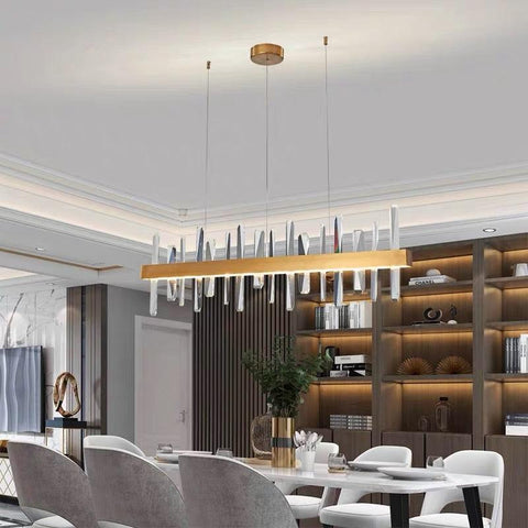 Linear Crystal Pendant Lamps Linear Crystal Pendant Lamps