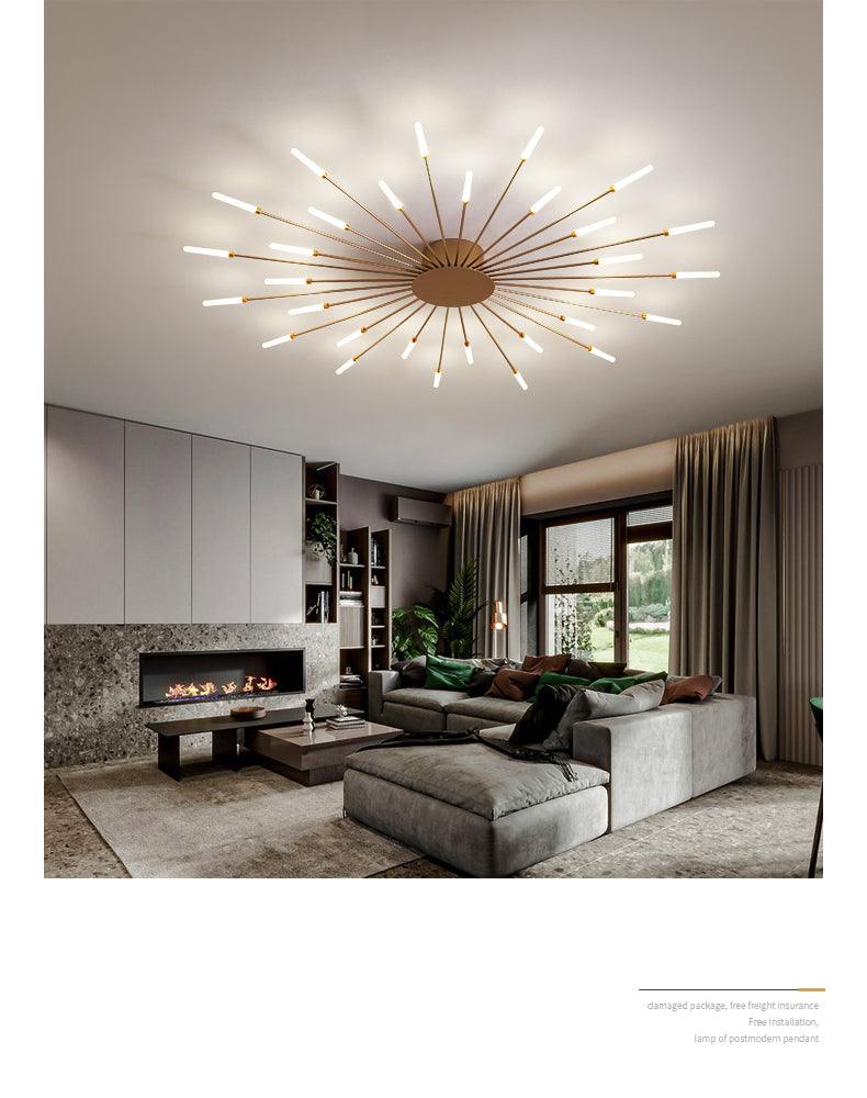 Linear Stellar Ceiling Chandelier