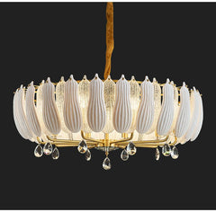 Lotus Copper Chandelier