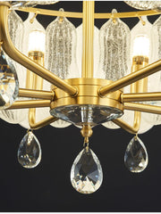 Lotus Copper Chandelier