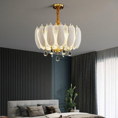 Lotus Copper Chandelier