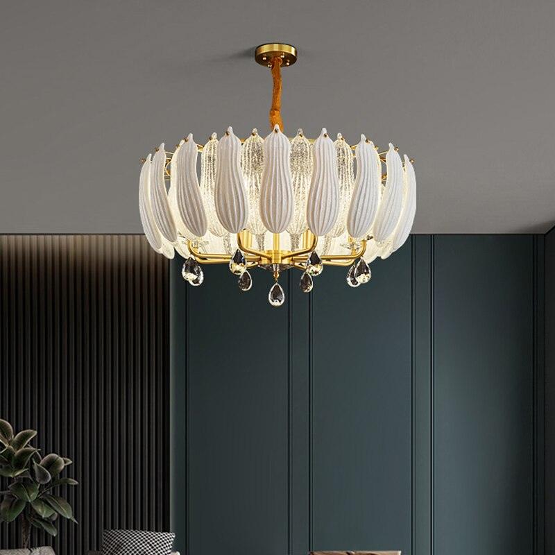 Lotus Copper Chandelier