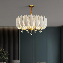 Lotus Copper Chandelier