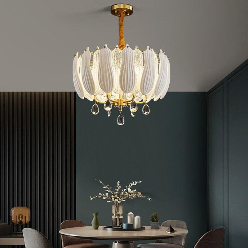 Lotus Copper Chandelier