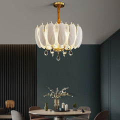 Lotus Copper Chandelier