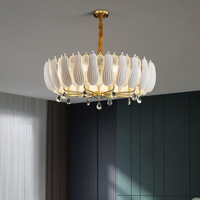 Lotus Copper Chandelier