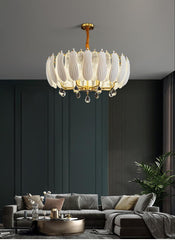 Lotus Copper Chandelier