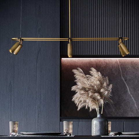 Luxury Brass LED Retro Chandelier - Galastellar Luxury Brass LED Retro Chandelier - Galastellar