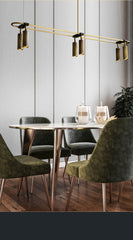 Luxury Brass LED Retro Chandelier - Galastellar