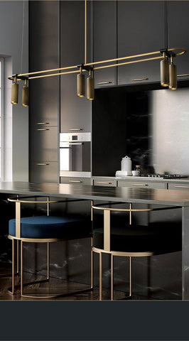 Luxury Brass LED Retro Chandelier - Galastellar Luxury Brass LED Retro Chandelier - Galastellar