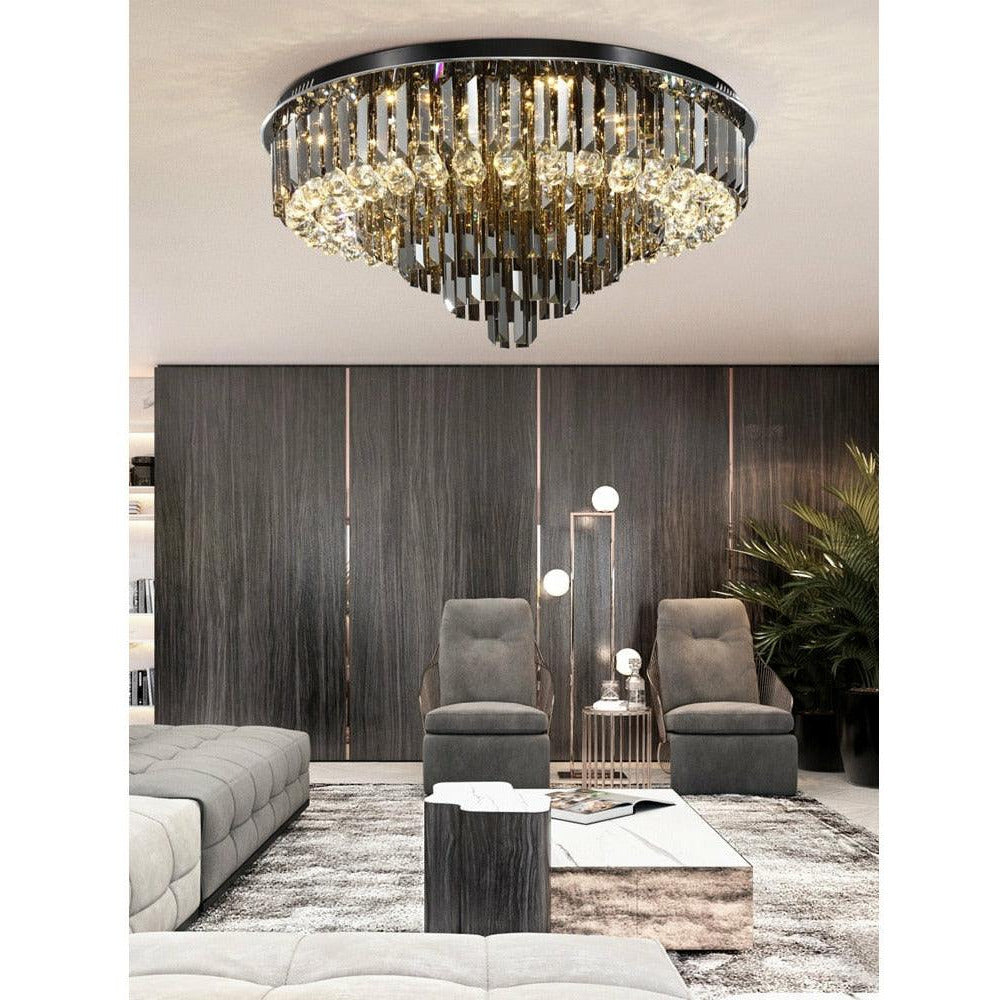 Luxury Crystal Round Ceiling Lights - Galastellar Luxury Crystal Round Ceiling Lights - Galastellar