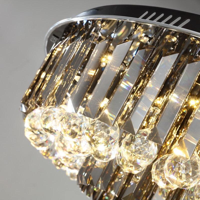 Luxury Crystal Round Ceiling Lights - Galastellar