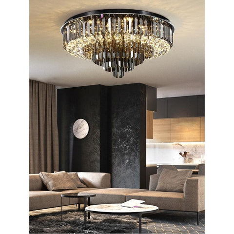 Luxury Crystal Round Ceiling Lights - Galastellar Luxury Crystal Round Ceiling Lights - Galastellar