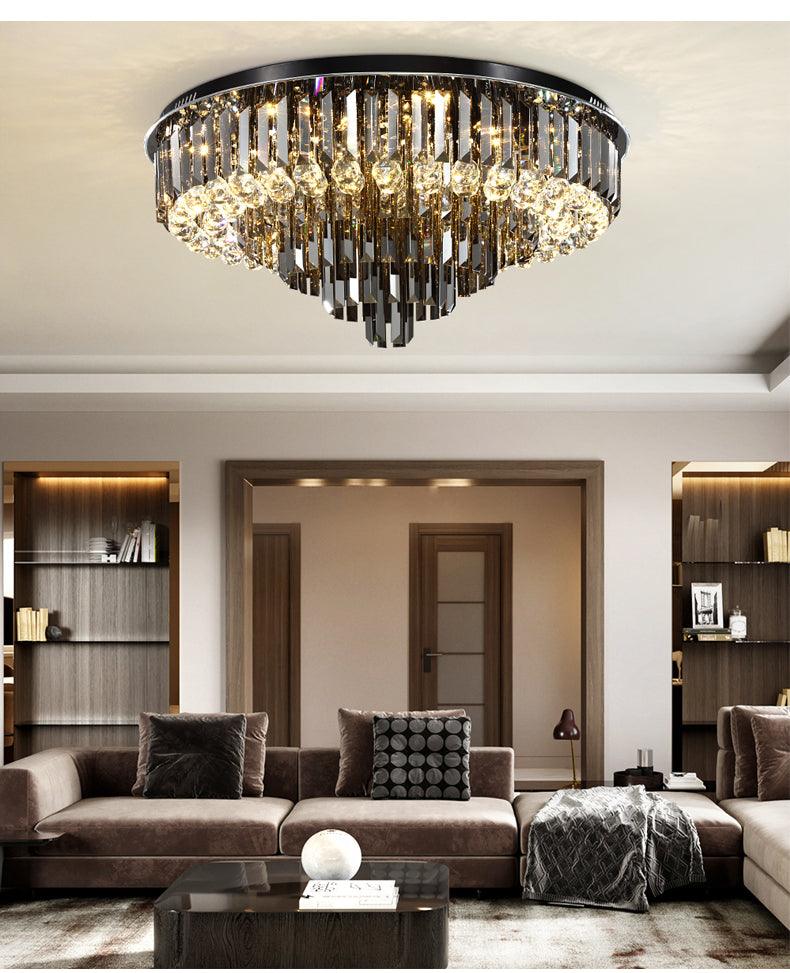 Luxury Crystal Round Ceiling Lights - Galastellar