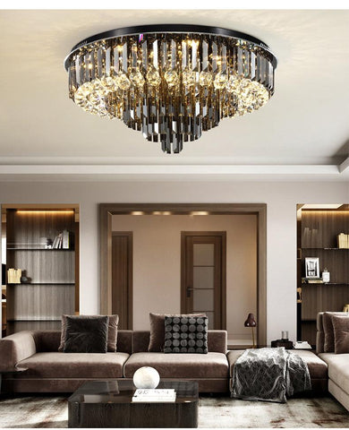 Luxury Crystal Round Ceiling Lights - Galastellar Luxury Crystal Round Ceiling Lights - Galastellar