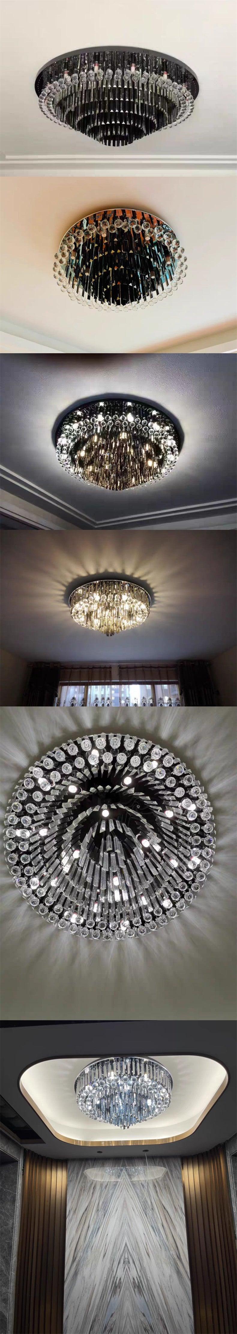 Luxury Crystal Round Ceiling Lights - Galastellar Luxury Crystal Round Ceiling Lights - Galastellar