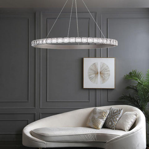 Luxury Round Ring Crystal Chandelier - Galastellar Luxury Round Ring Crystal Chandelier - Galastellar