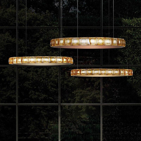 Luxury Round Ring Crystal Chandelier - Galastellar Luxury Round Ring Crystal Chandelier - Galastellar