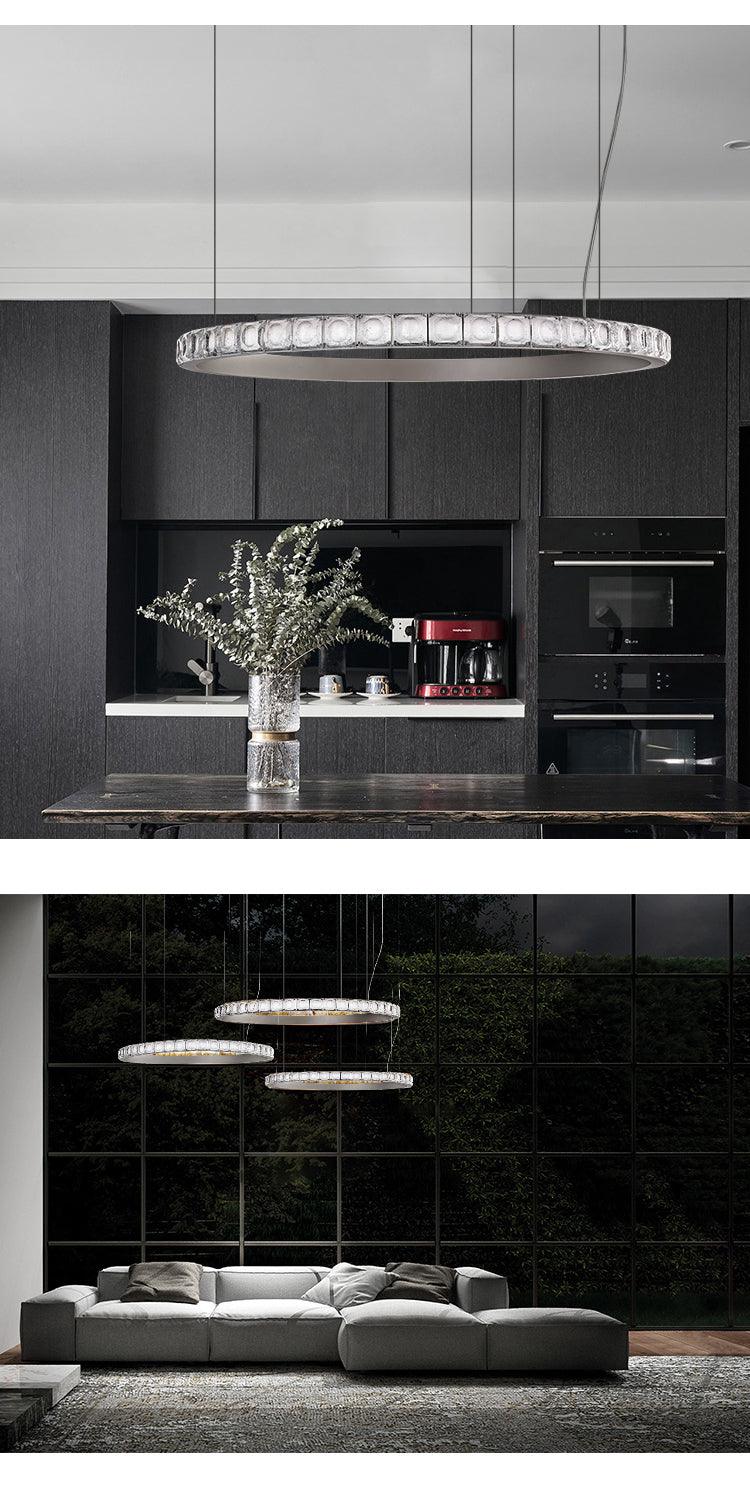 Luxury Round Ring Crystal Chandelier - Galastellar Luxury Round Ring Crystal Chandelier - Galastellar