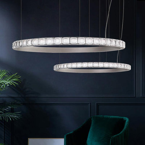 Luxury Round Ring Crystal Chandelier - Galastellar Luxury Round Ring Crystal Chandelier - Galastellar