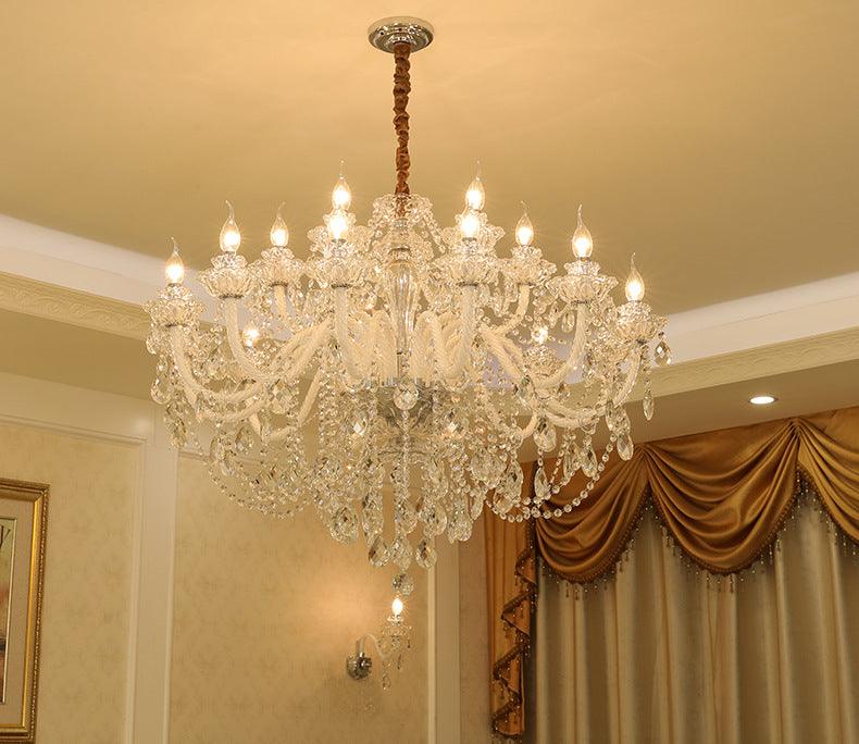 Luxury Villa LED Crystal Candle Chandelier - Galastellar