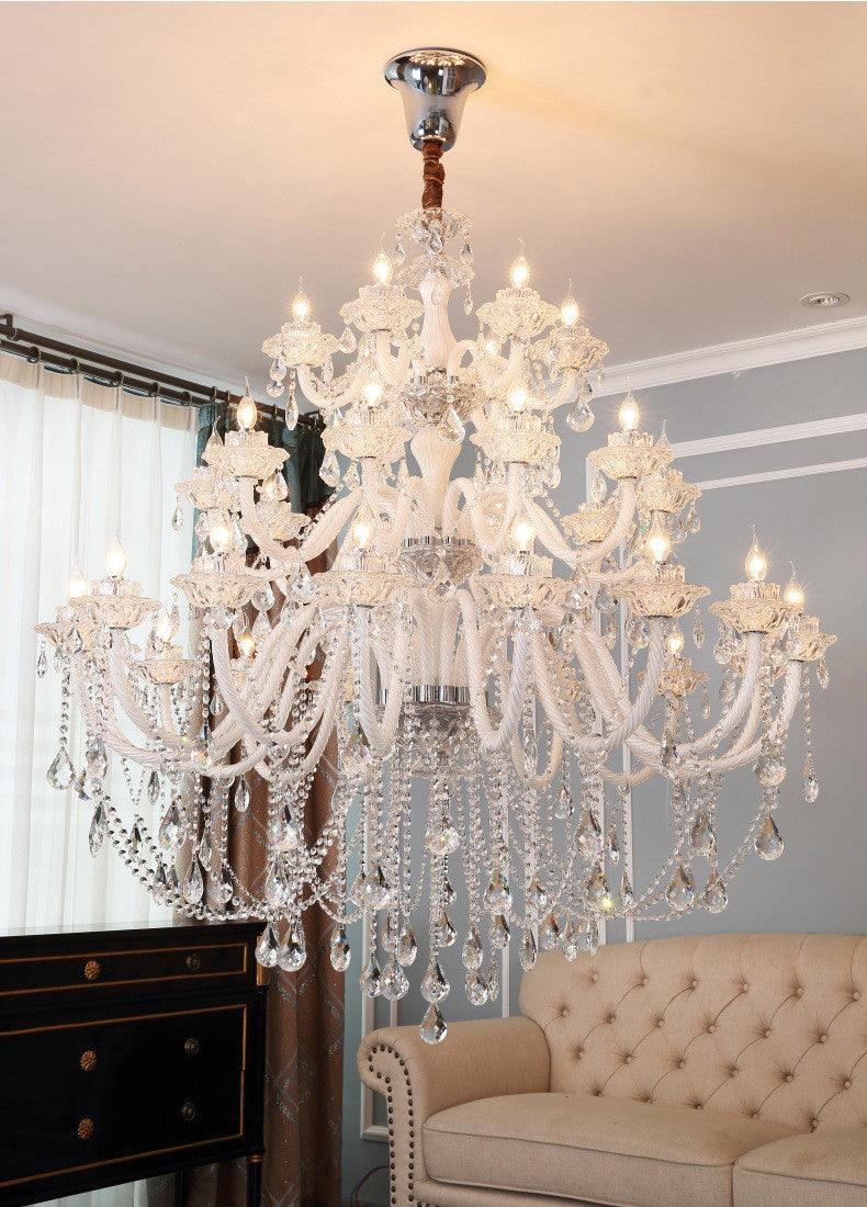Luxury Villa LED Crystal Candle Chandelier - Galastellar