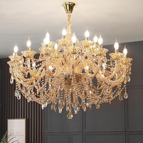 Luxury Villa LED Crystal Candle Chandelier - Galastellar Luxury Villa LED Crystal Candle Chandelier - Galastellar