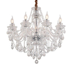 Luxury Villa LED Crystal Candle Chandelier - Galastellar