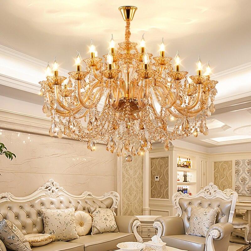 Luxury Villa LED Crystal Candle Chandelier - Galastellar