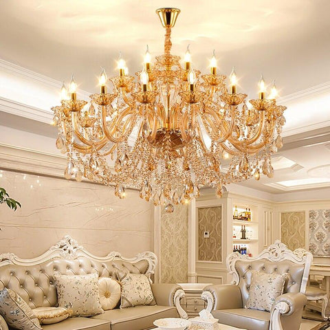 Luxury Villa LED Crystal Candle Chandelier - Galastellar Luxury Villa LED Crystal Candle Chandelier - Galastellar