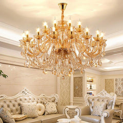 Luxury Villa LED Crystal Candle Chandelier - Galastellar