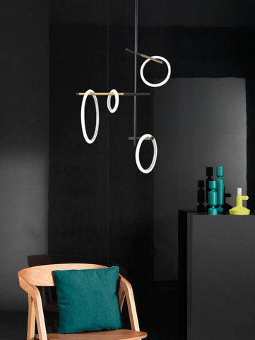Magnetic Attraction Ring Chandelier - Galastellar Magnetic Attraction Ring Chandelier - Galastellar