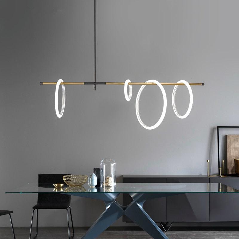 Magnetic Attraction Ring Chandelier - Galastellar Magnetic Attraction Ring Chandelier - Galastellar