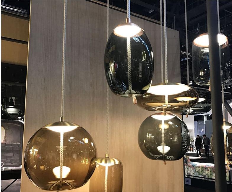 Minimalist Nordic Art Glass LED Pendant Lamps - Galastellar