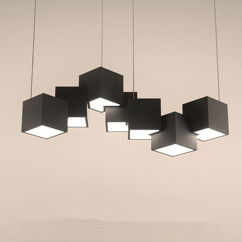 Modern Bar Cube Pendant Lights - Galastellar Modern Bar Cube Pendant Lights - Galastellar