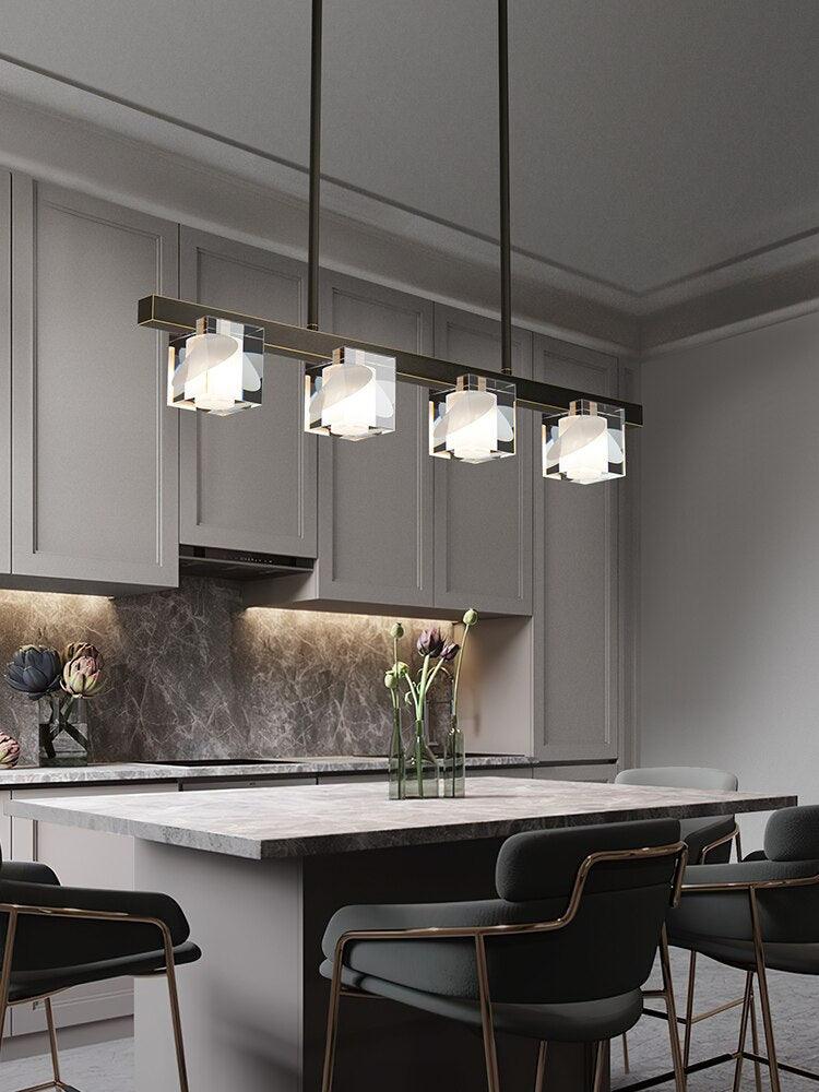Modern Brass Dining room LED Pendant Lamps - Galastellar Modern Brass Dining room LED Pendant Lamps - Galastellar