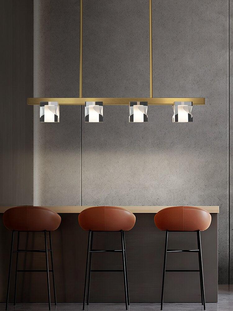 Modern Brass Dining room LED Pendant Lamps - Galastellar Modern Brass Dining room LED Pendant Lamps - Galastellar