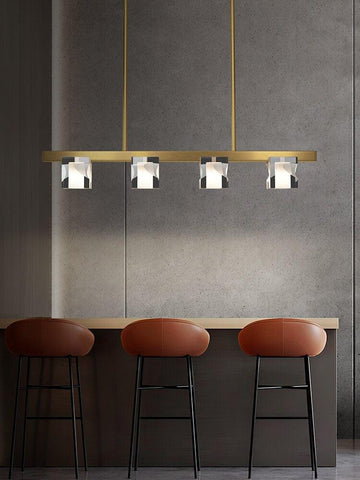 Modern Brass Dining room LED Pendant Lamps - Galastellar Modern Brass Dining room LED Pendant Lamps - Galastellar