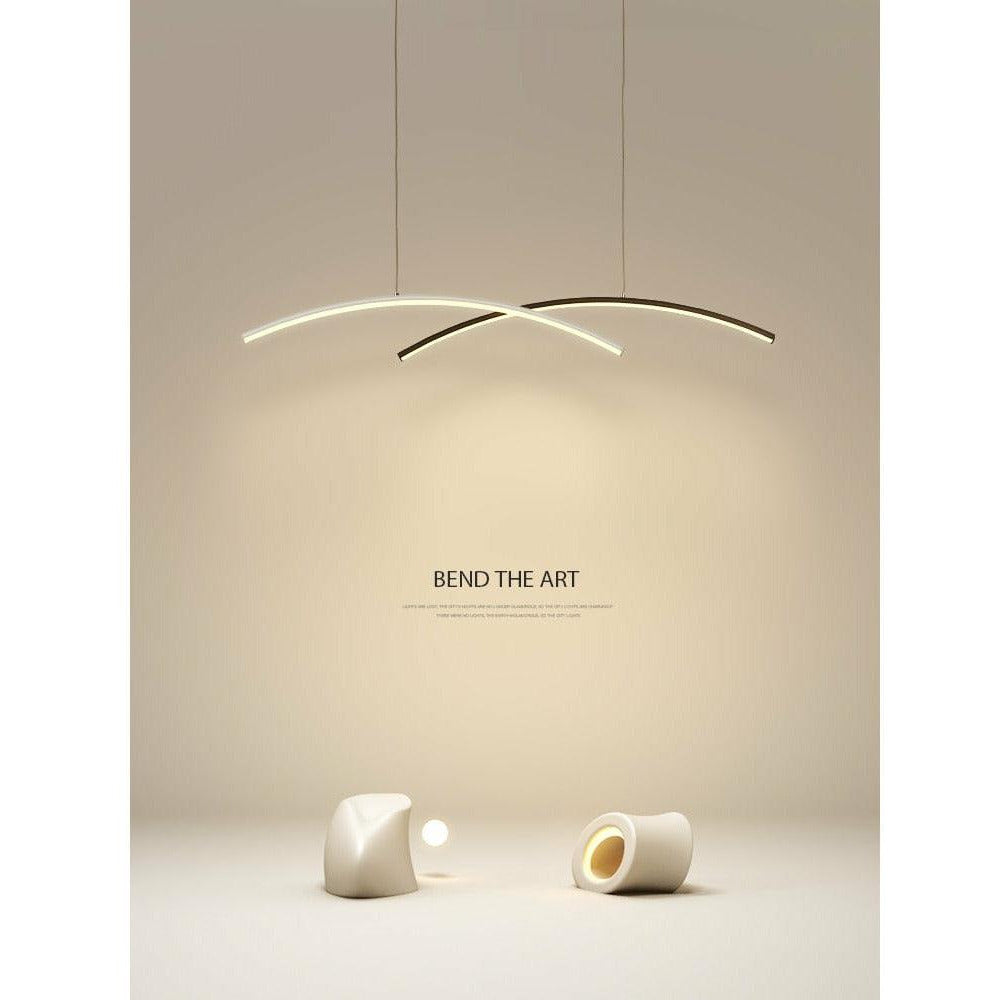 Modern Double Arc LED Chandelier - Galastellar